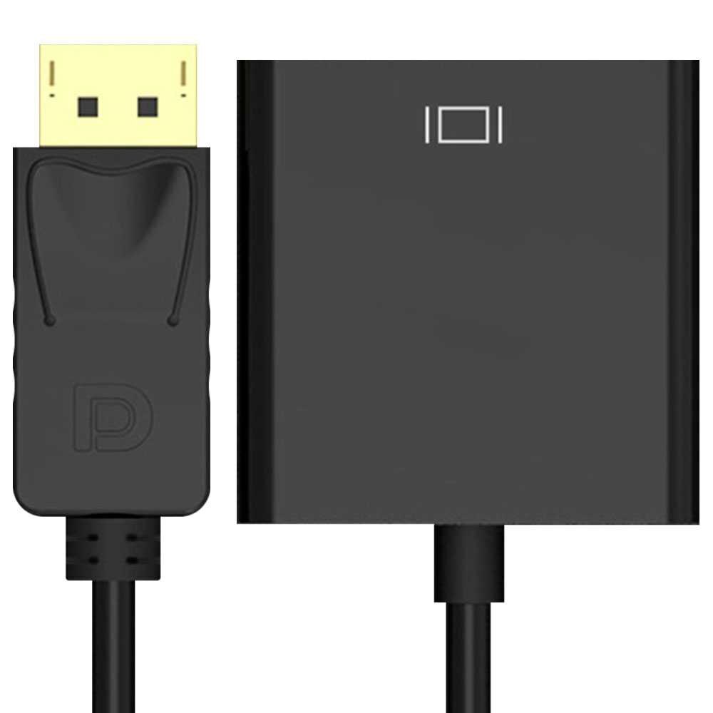 DisplayPort Male to DVI Female Adapter Black Converter 1080p Full HD Video Display Port DP Cable for PC Laptop Monitor