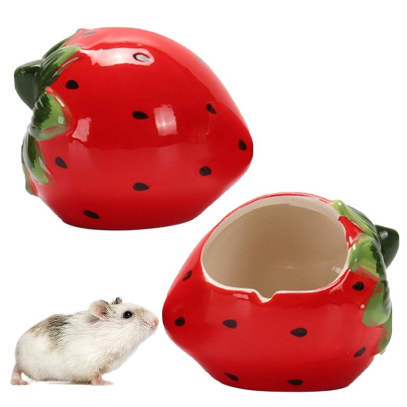 Keramik Hamster Haus Niedlich Obst bilden Kleine Tiere Höhle Kühlung Chinchilla Versteck Igel Nest Eichhörnchen Hamster Zubehör: 4