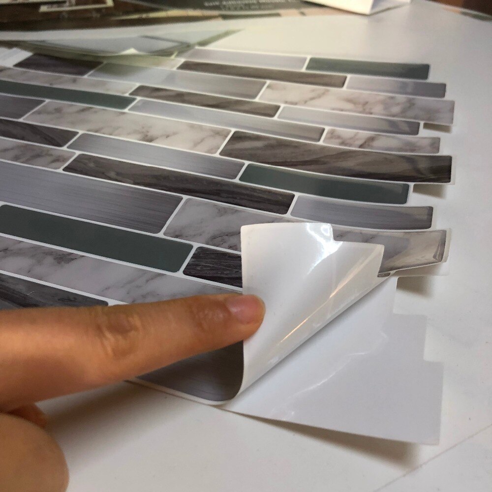 Vanntett selvklebende tapet peeling og pinne kjøkken backsplash dekor flis