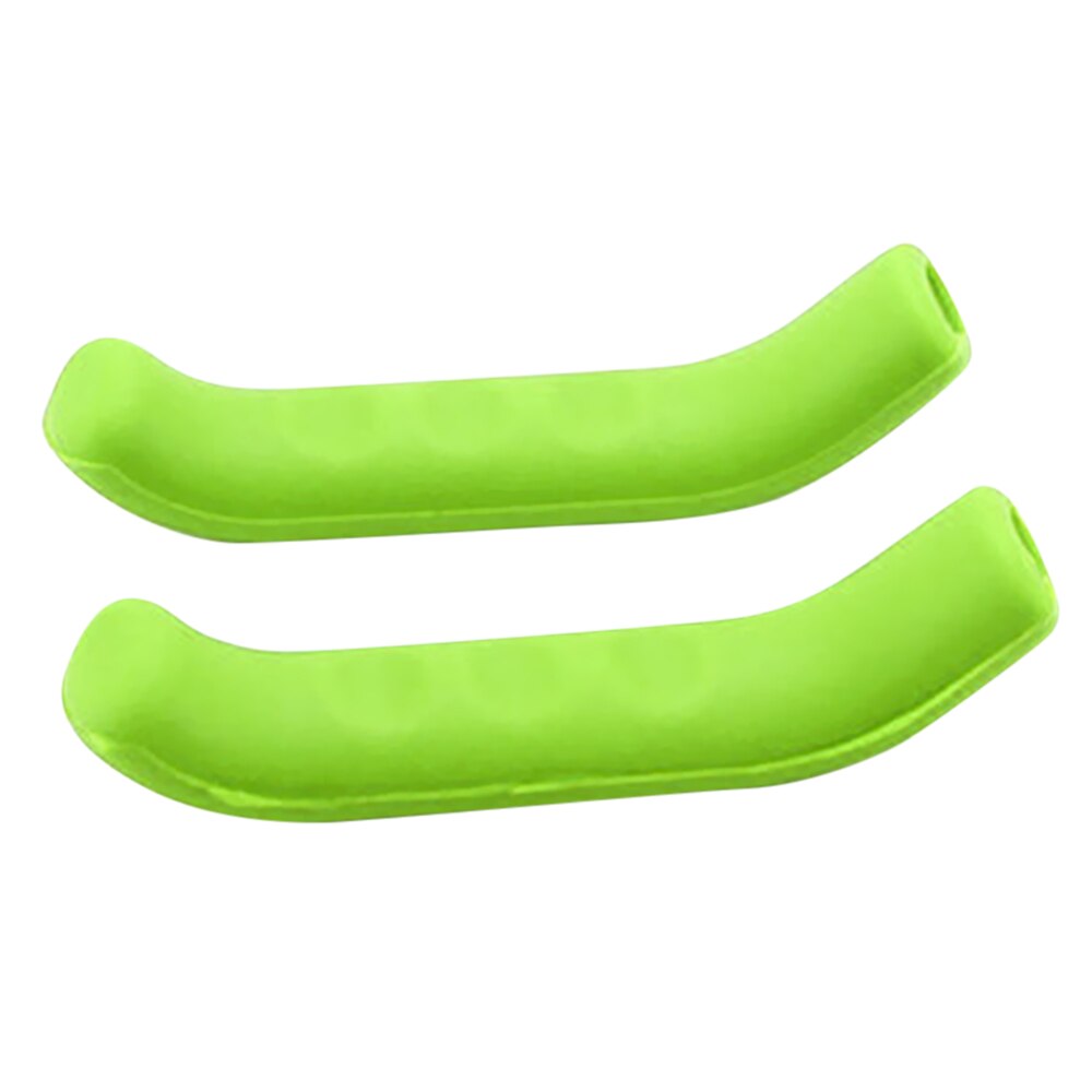 Funda de silicona para maneta de freno de bicicleta, Fundas protectoras, accesorios, 1 par: Verde