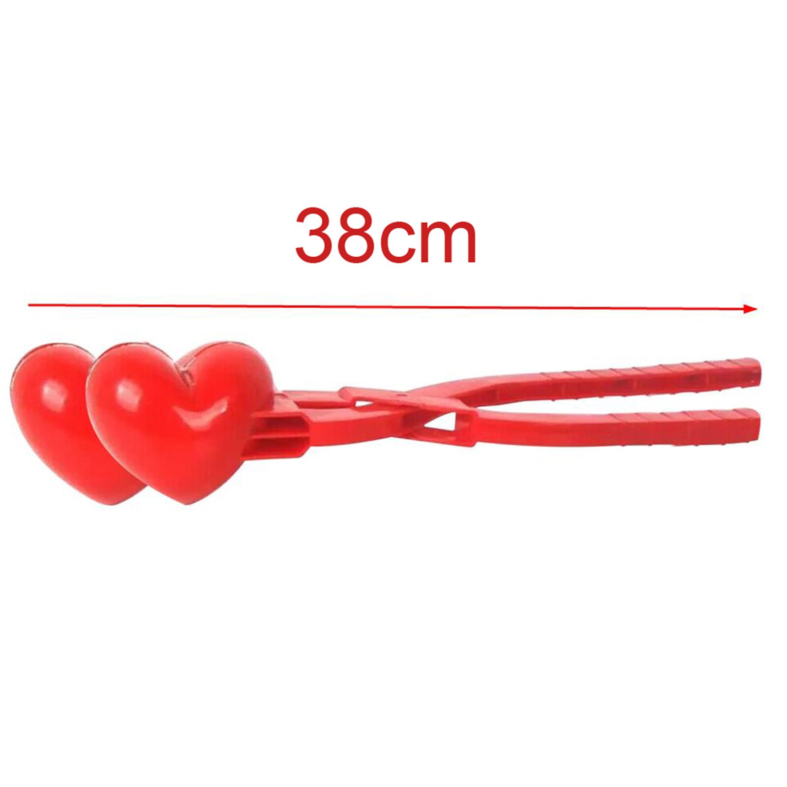Dubbele Hart Sneeuwbal Maker Winter Plastic Sneeuwbal Maker Clip Kids Outdoor Mold Speelgoed Sneeuwbal Maker Clip Winter Sneeuw Speelgoed