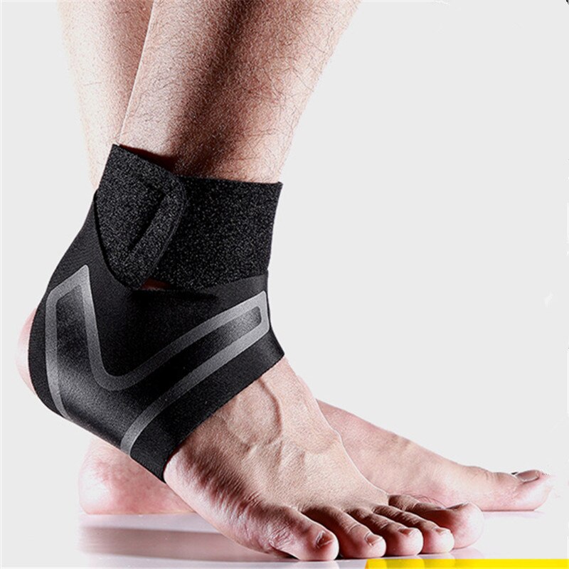 1 PC Fitness Sports Ankle Brace Gym Elastic Ankle Support Gear Foot Weights Wraps Protector Legs Power Weightlifting: 1 Piece Right / M