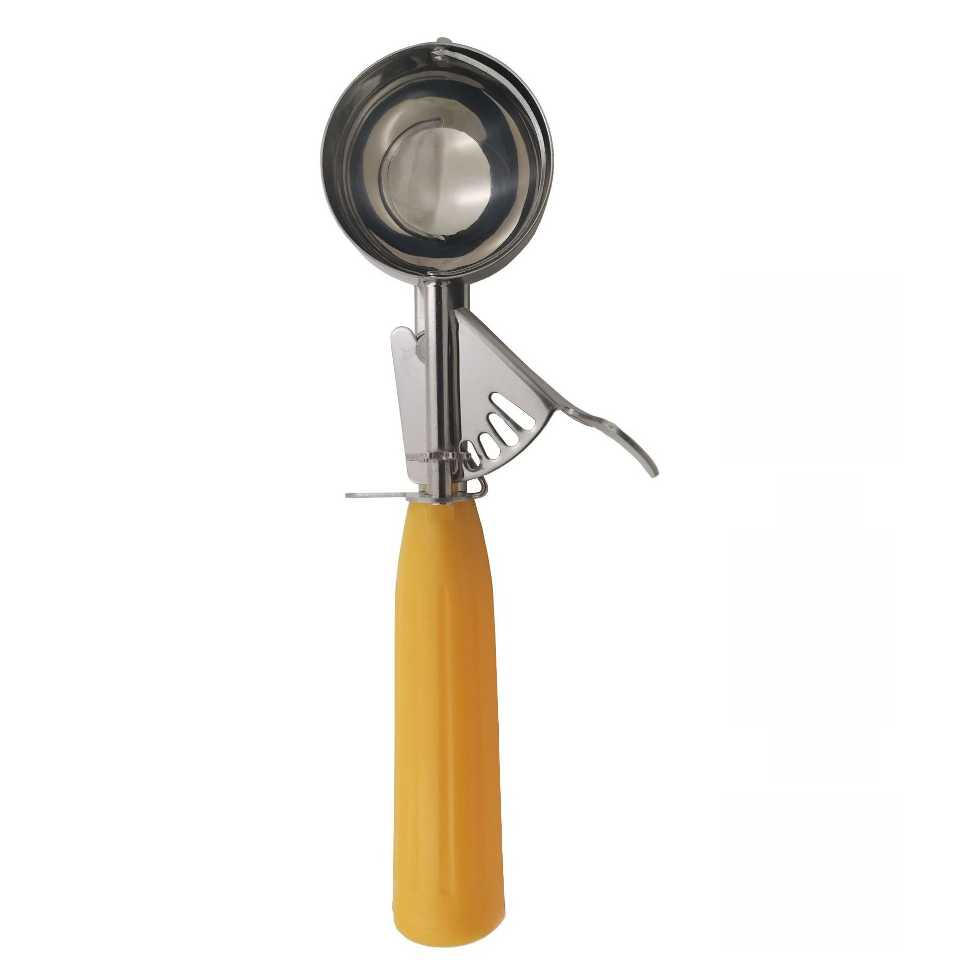 Stainless steel durable ice cream scoop, convenient tool for digging balls, ice cream scoop: Yellow