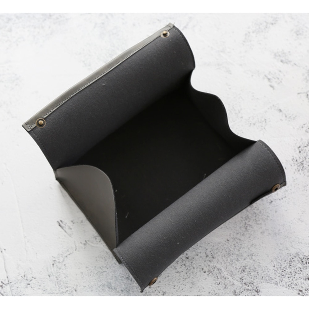 PU Lederen Handdoek Servet Weefsel Houder Container Tissue Doos Papier Dispenser Tissue Houder Case voor Office Home Decoratie