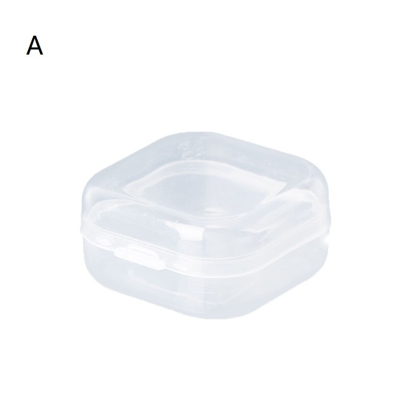 Vierkante Plastic Transparante Opbergdoos Sieraden Kralen Container Vissen Tools Accessoires Doos Kleine Items Diversen Organizer Case: A