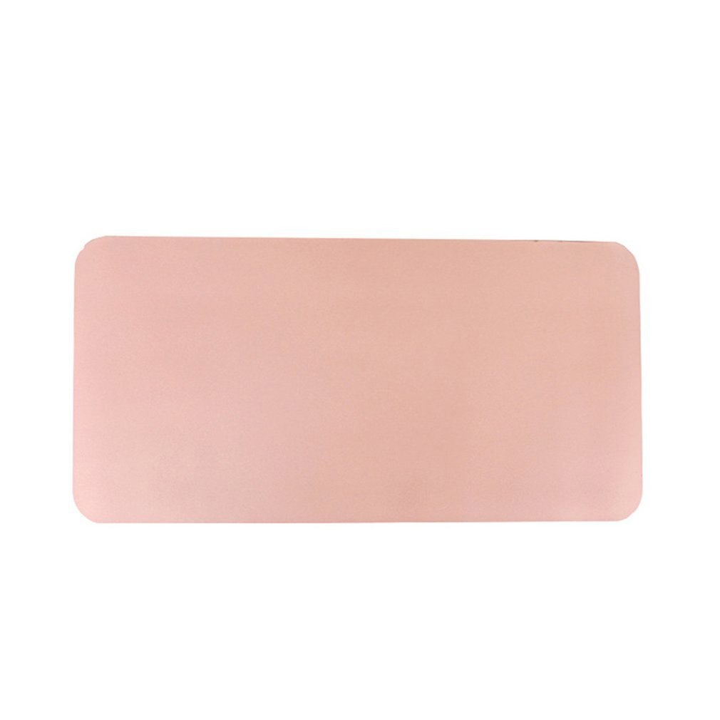 Tapis de souris bureau ordinaire tapis de souris antidérapant jeu tapis de souris ordinateur tapis de bureau livre de bureau en cuir Pu tapis de Table petit: pink