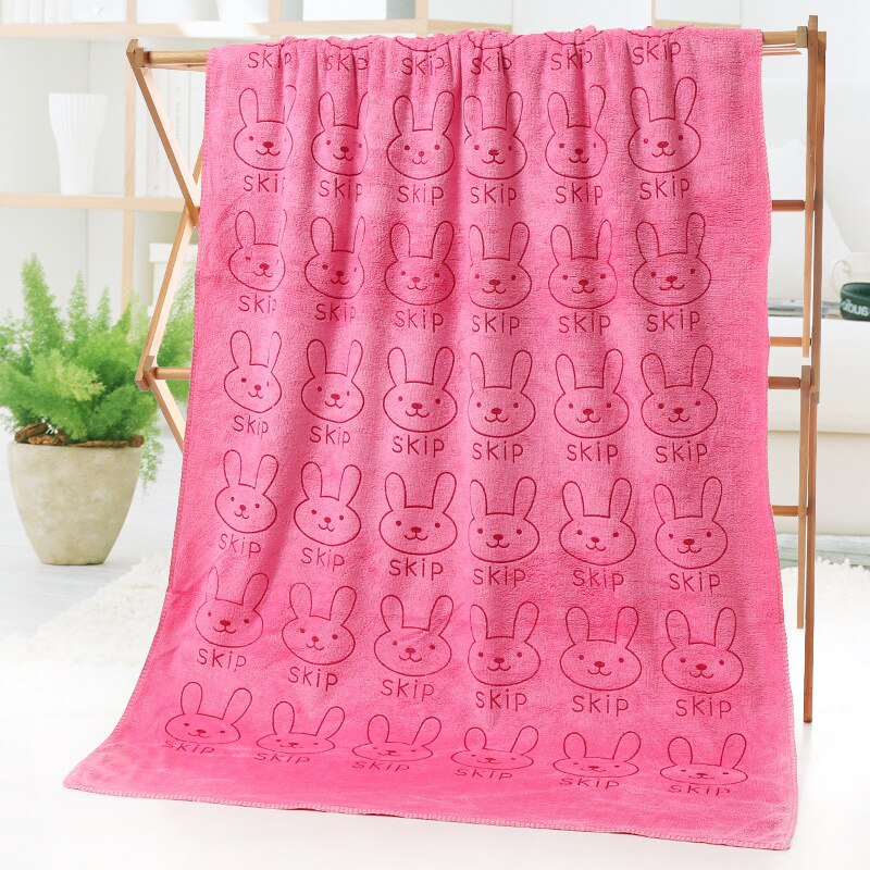 140X70CM Pet Bath Towel Oversized Microfiber Towel Strong Absorbing Water Dog Towels Golden Retriever Teddy General Pet Supplies: 1-Pink