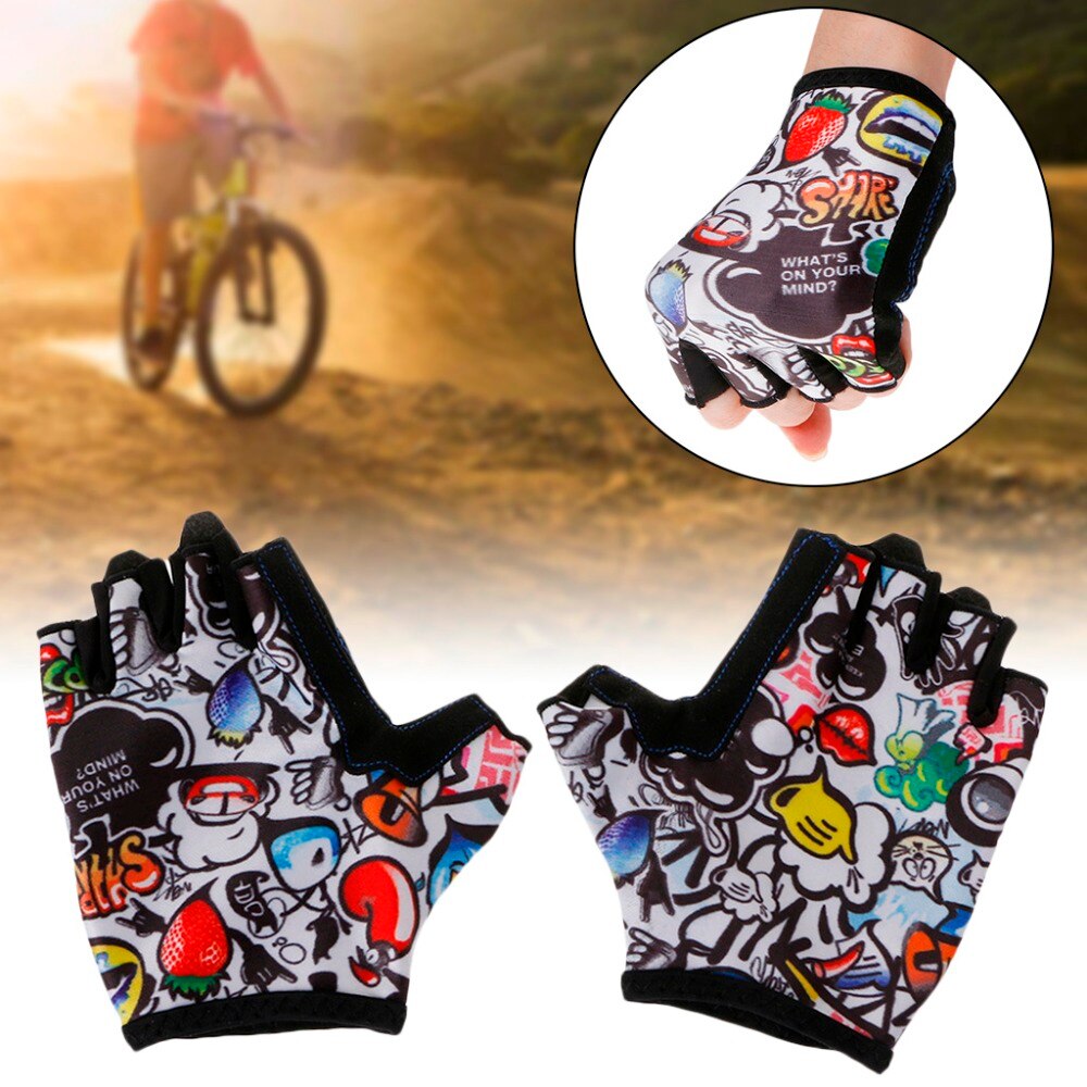 Zomer Kids Fietsen Handschoenen Half Vinger Skate Rijden Mountainbike Outdoor Sport Handschoenen voor Jongens en Meisjes Kinderen