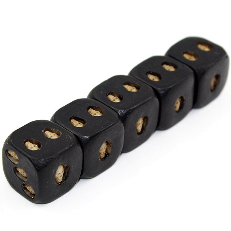 5Pcs/Set HANDMADE Skull Bones Dice Six Sided Skeleton Dice Club Pub Party Game Toys Resin Dice for Children and Adults