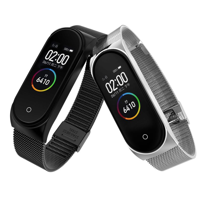 Strap für Mi Band 4 3 Strap Metall Edelstahl Für Mi Band 4 3 Strap Kompatibel Armband für Miband 4 3 armbänder