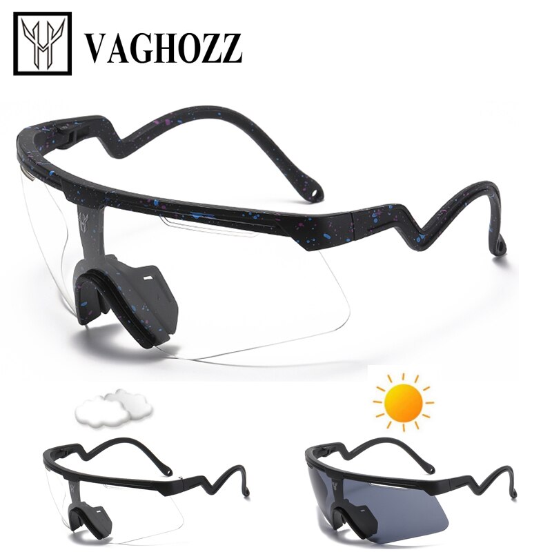 VAGHOZZ marka fotochromowe okulary rowerowe mężczyźni kobiety sportowe okulary przeciwsłoneczne Mtb rower okulary rowerowe wędkarstwo piesze wycieczki gogle