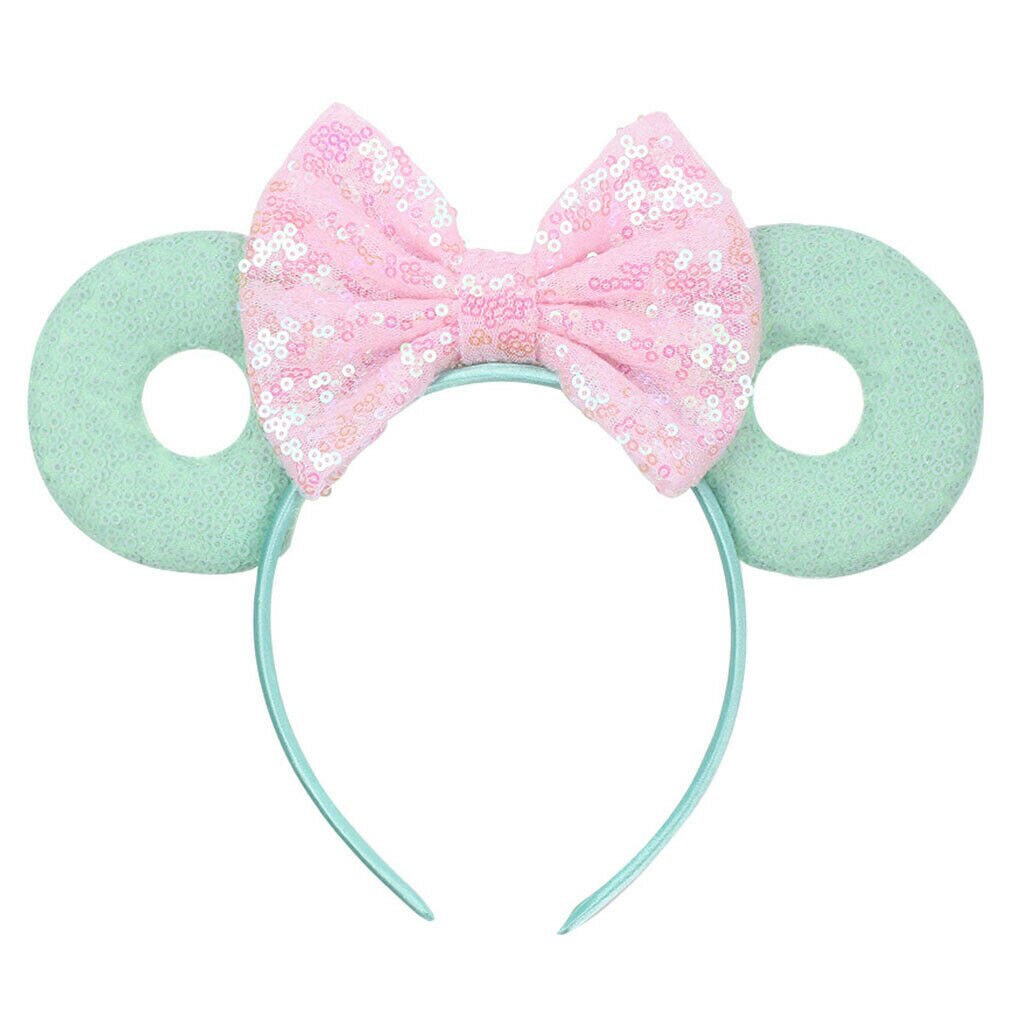 Meisje Kid Haar Hoepel Band Donut Muis Oren Boog Knoop Party Accessoires Hoofdband: 2