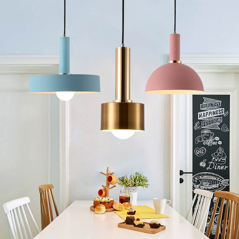 Nordiske macarons pendellamper moderne soveværelse sengebord spisestue pendel bar/café individuelle lysarmaturer