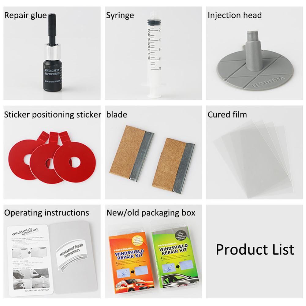 Windshield Repair Resin Kits Car Window Repair Tool Glass Scratch Crack Restore Repair Kit Quick CSV