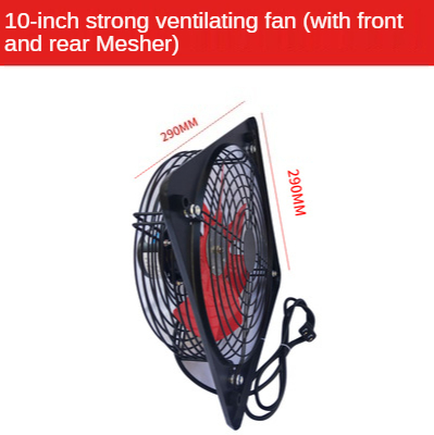 10 Inch Krachtige Industriële Ventilatie Extractor Metalen Axiale Uitlaat Commerciële Air Blower Fan Rvs Muur Fans