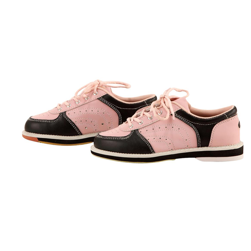 Sportschoenen Bowling Levert Vrouwen Bowling Schoenen Sneaker Platte Indoor Sport Schoenen Vrouw Lederen Schoenen Tenpin Bowling: Roze / 37