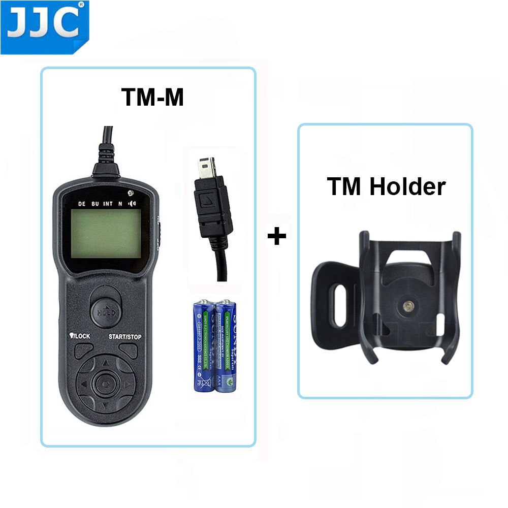 Jjc multifunktions udløserkabel ledningsholder kablet timerfjernbetjening til nikon  d7500/d7000/d750/d5500/p7800/d610/d600: Tm-m