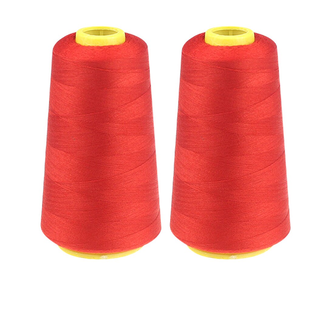 2pcs 2300 yards Strong and Durable Sewing Threads for Sewing Polyester Thread Clothes Sewing Supplies Accessories White Black: Red