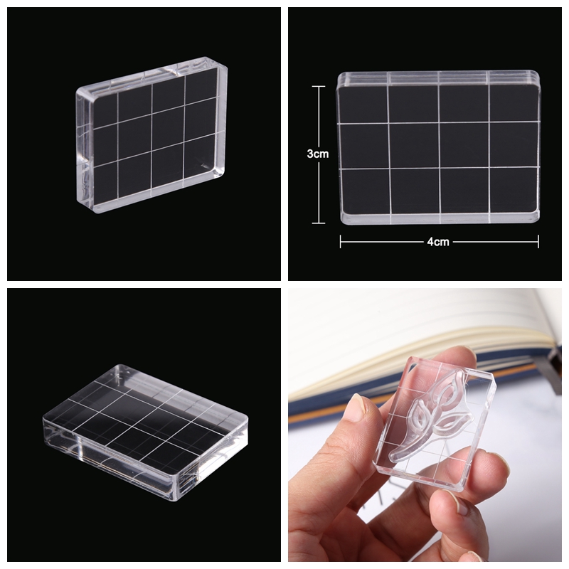 Clear Acrylic Stamp Block DIY Silicone Seals Scrapbooking / Card Making Stamping Handmade Tool: TT282