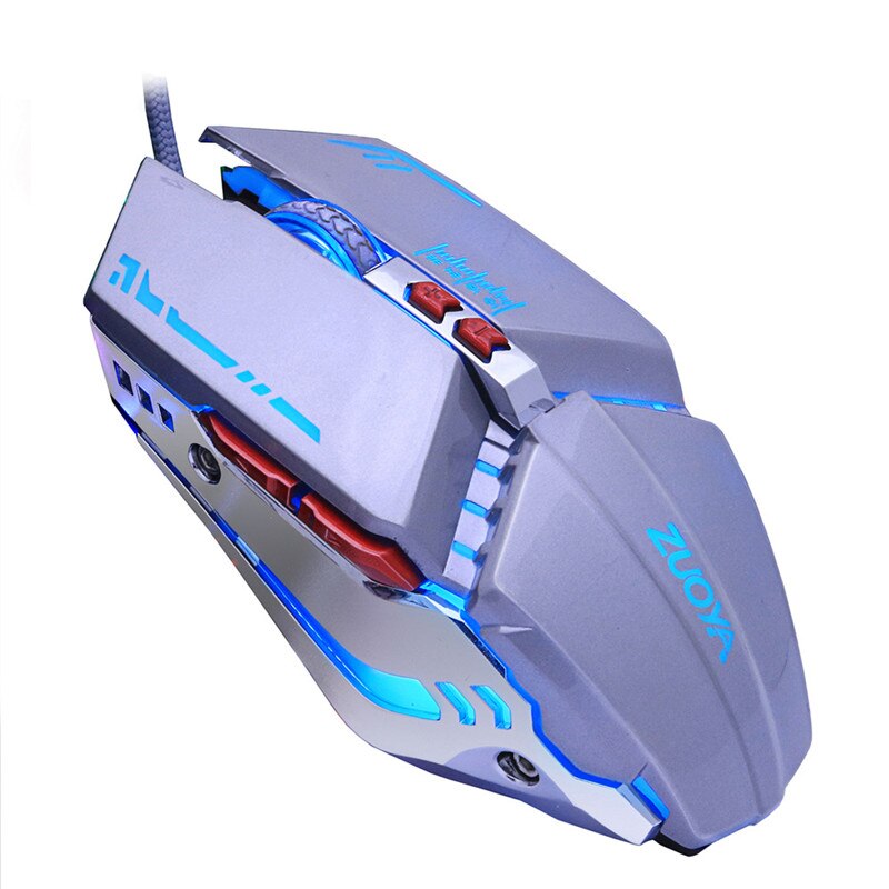 Wired Gaming Mouse gamer LED backlit Optische Computer PC Laptop Mäuse Spiel Maus USB Kabel Mause: MMR5S gray