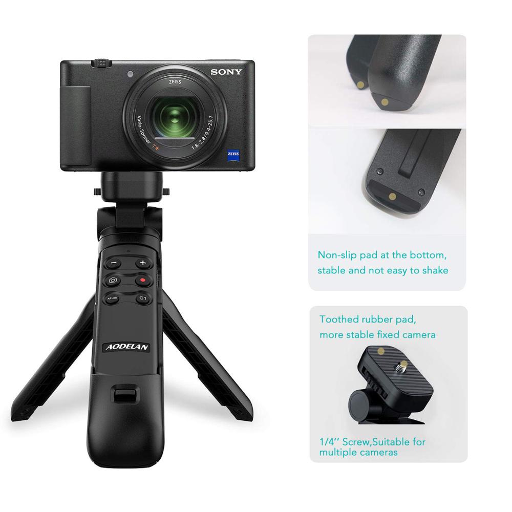 AODELAN Bluetooth Câmera Remota TG-1 Tripé Aderência para Sony a7C A6600 RX100VII RX0II A9 A9II A6400, Substituir GP-VPT2BT RMT-P1BT