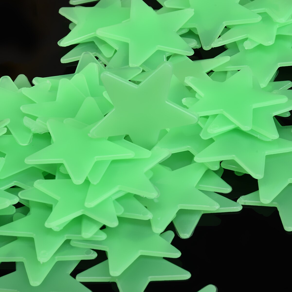 100Pcs 3Cm Lichtgevende Sticker Lichtgevende Ster Sticker Staande Lichtgevende Muursticker Lichtgevende Ster Sticker Tl Sticker