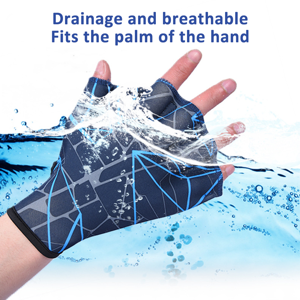 1 paire d'ailerons de natation à main, accessoire de piscine d'apprentissage, palmes de doigt, formation, gants de plongée, pagaie de piscine