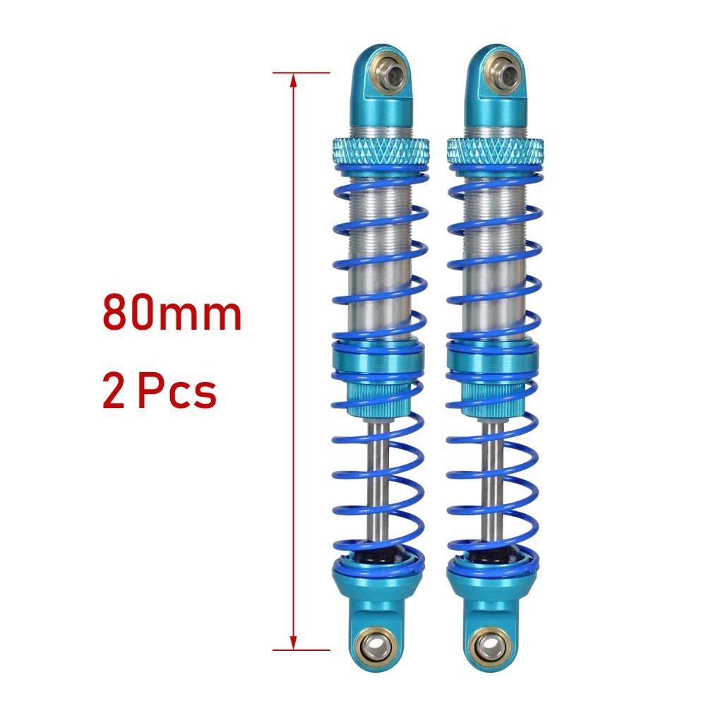 Öl Einstellbare 80mm 90mm 100mm 110mm 120mm Metall Stoßdämpfer Dämpfer Für 1/10 Rc Auto teile Lkw Crawler Axial Scx10 Trx4 D90: 80mm 2pcs