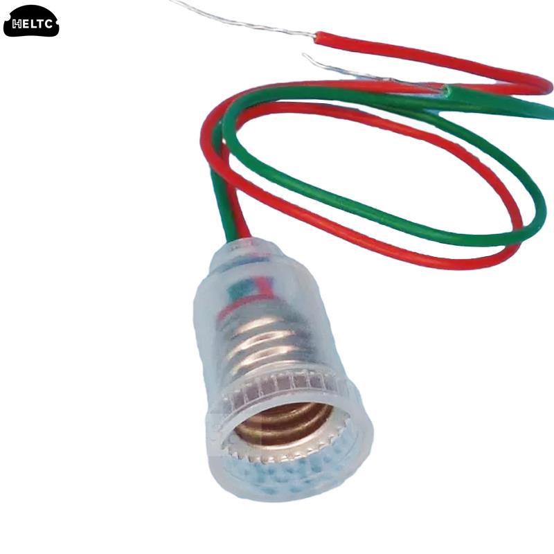 Suporte da lâmpada com fio, pequeno lampholder, E10, E12 Base, Instrumento de ensino, Experiment Wire Fitting, E27, Comprimento 20cm, 2 10Pcs