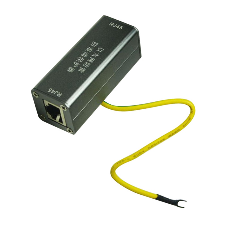 Protector PoE+Gigabit 1000Mbs RJ45 Jack To RJ45 Jack Ethernet Surge Protector Thunder Lightnin Arrester Protect Adapte