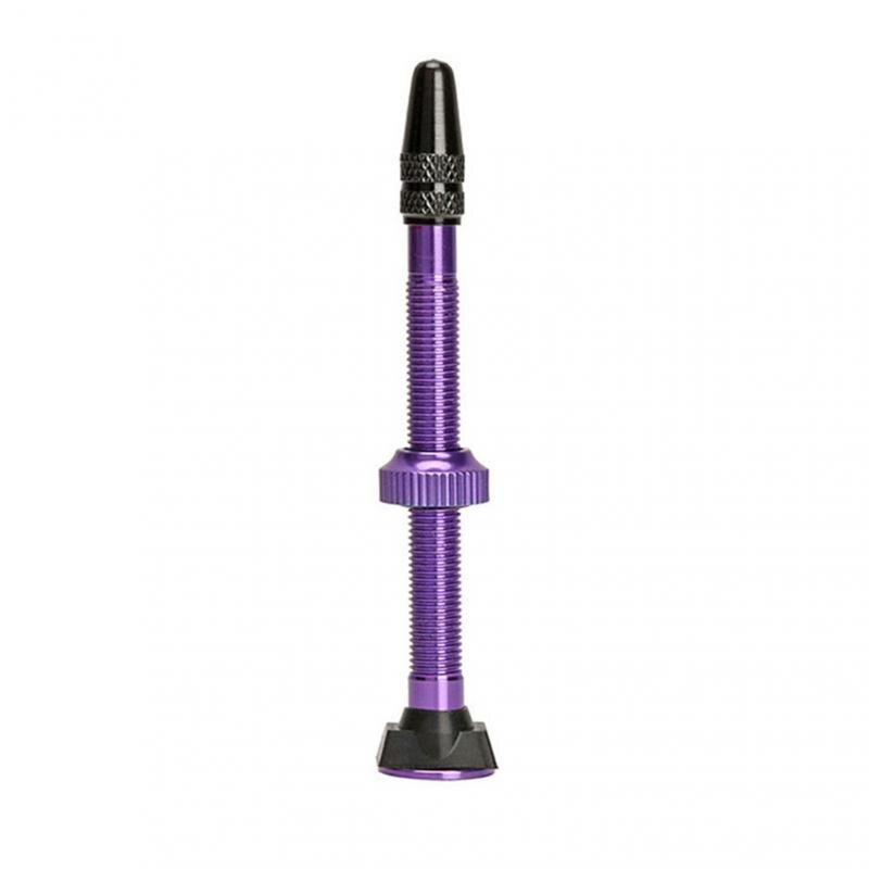 Boquilla de vacío para bicicleta, válvulas de aleación de aluminio, válvulas extensoras para bicicleta de montaña o carretera, accesorios para piezas de bicicleta: purple-60mm