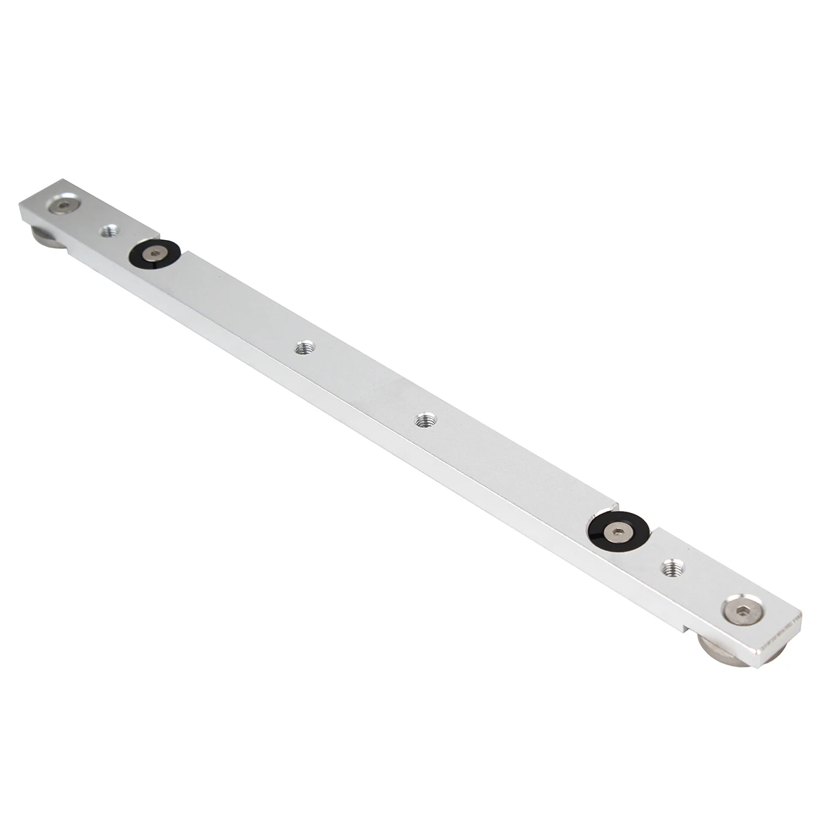 1Pc Houtbewerking Aluminium Mijter Track Bar Slider Chute Rail T-Track T-Slot Tafelzaag Router verstek Gauge Staaf Timmerman Diy: Zilver