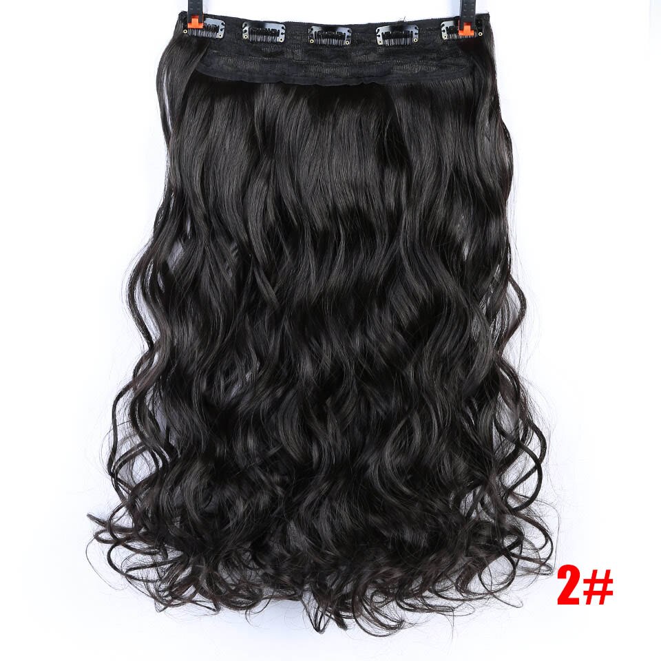 LM Extension capillaire synthétique à Clip | Postiche longue tendance une pièce, couleurs entordées à la , Extension capillaire avec pince: B901-2