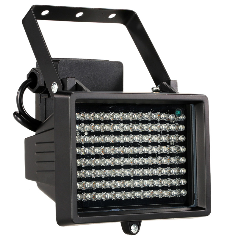 96 Leds Ir Illuminator Array Infrarood Lampen Nachtzicht Outdoor Waterdichte Voor Cctv Security Camera: Black
