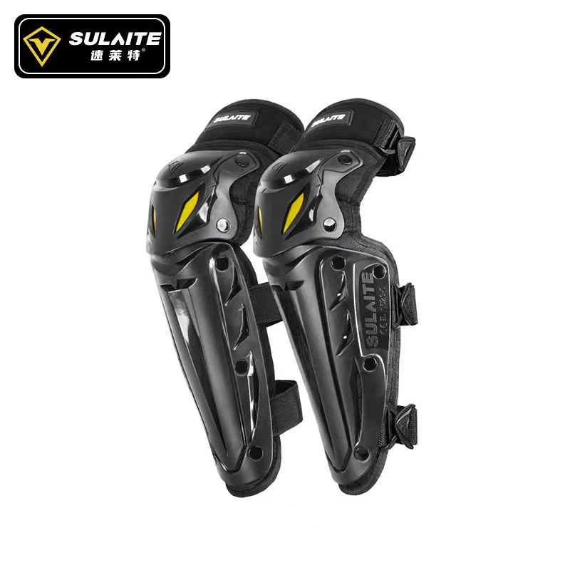Ginocchiere per Moto ginocchiere e parastinchi regolabili per adulti, protezioni per le ginocchia equipaggiamento protettivo per ATV Moto Skateboard Skating: Brown