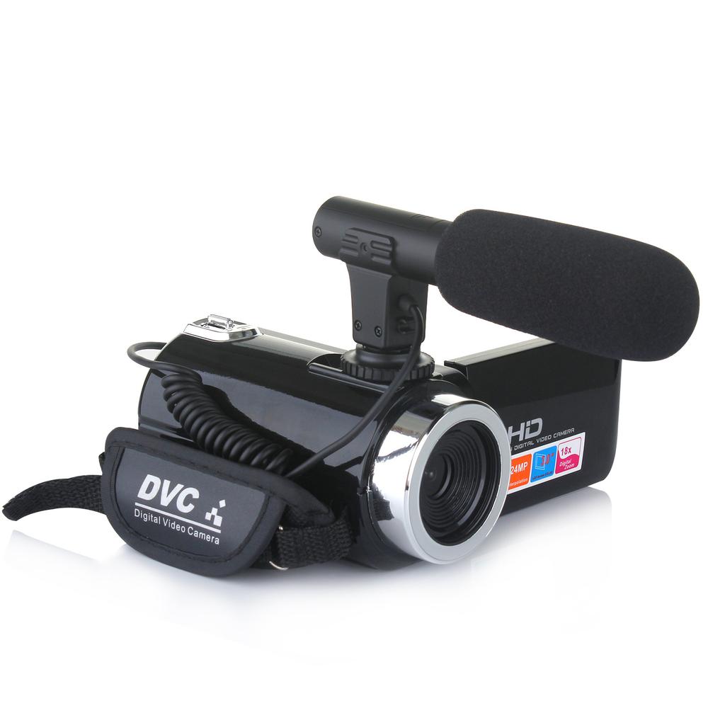 1080P HD Camcorder Video Camera 3.0 Inch LCD Camera 18x Digital Zoom Camera with Microphone