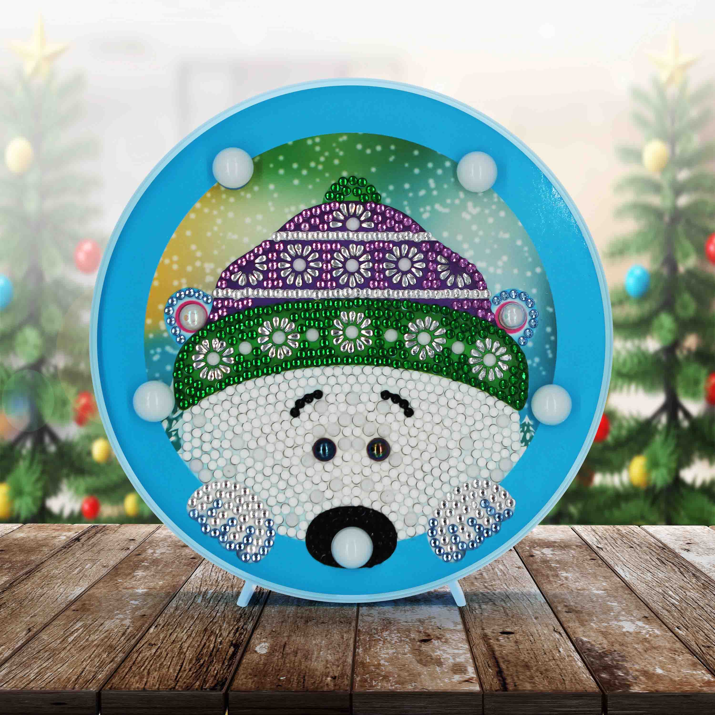 Diamond Painting LED Lamp Light 5D Diamond Embroidery Landscape DIY Diamond Mosaic Christmas Craft: ZXD053