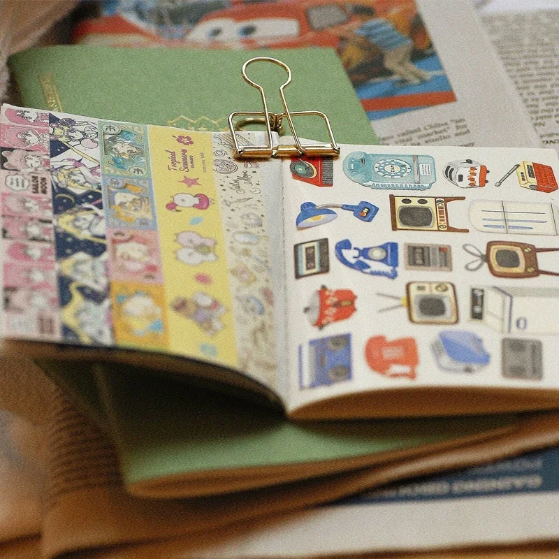 Notatnik podróżny Fromthenon Wymień wewnętrzną stronę Dziennik Planner Dekoracyjna naklejka Notatnik do przechowywania Wymień akcesoria