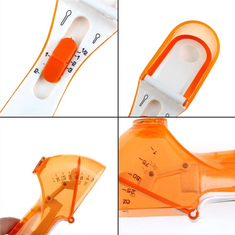 adjustable measuring spoon plastic cool measuring tool cup teaspoons