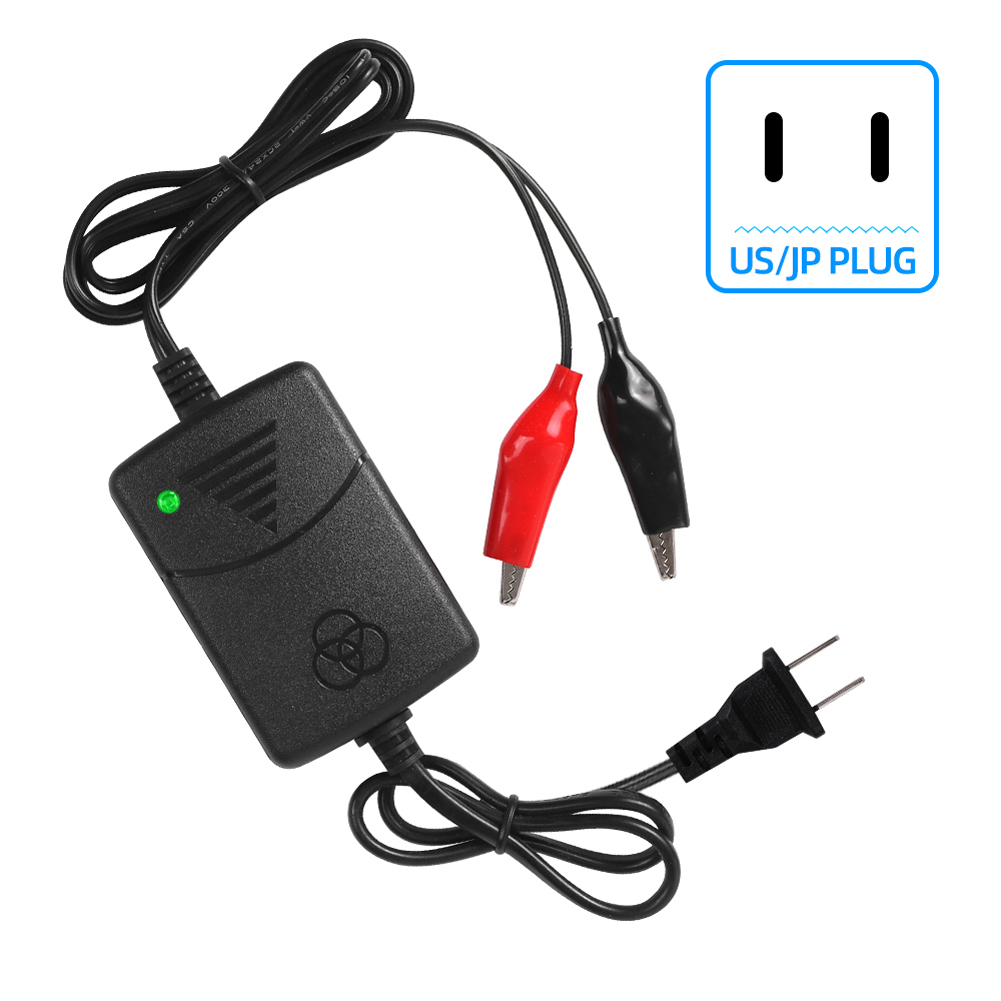 12V auto-acculader 1500MA intelligente reparatielader draagbare acculader voor loodzuuraccu voor 12V auto-motorfiets