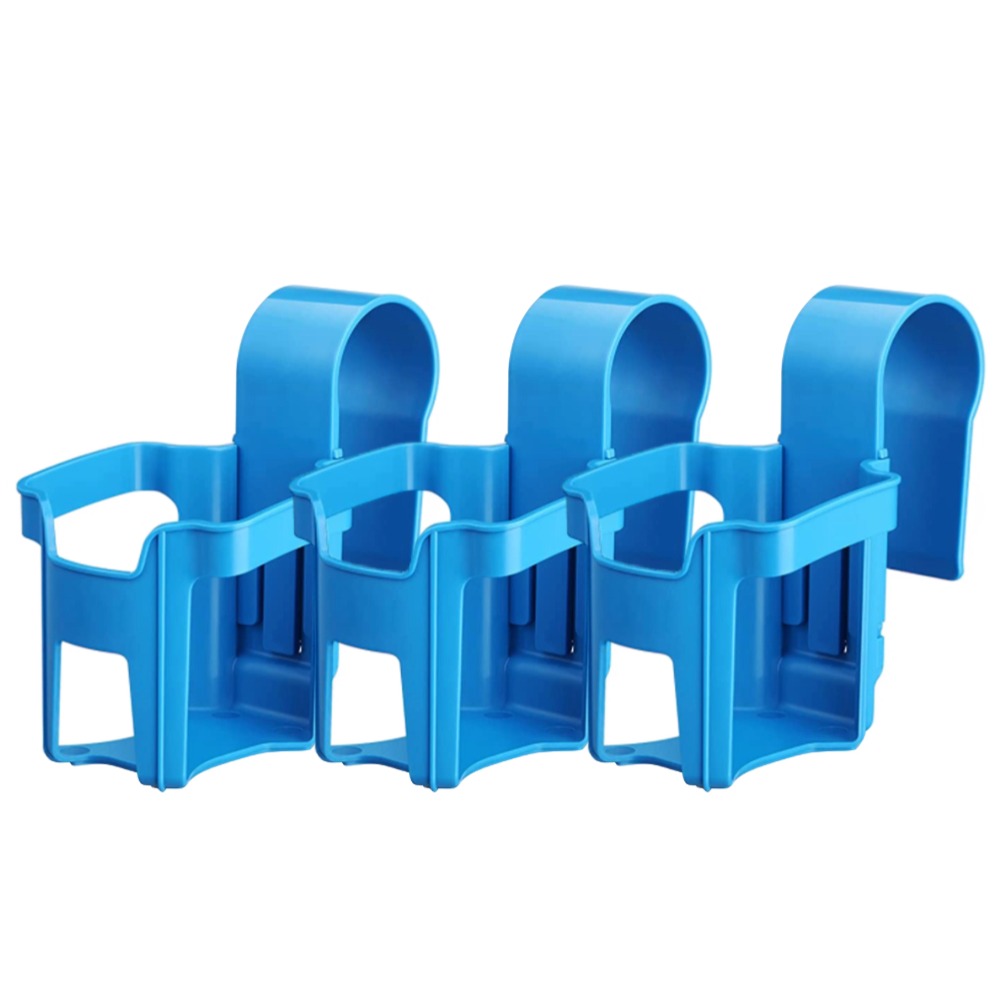 Kopholder til poolside til overjordisk swimmingpool kopholder til pool drikkeholder til pool til 2 cm eller mindre rund bar ved poolen: Blå