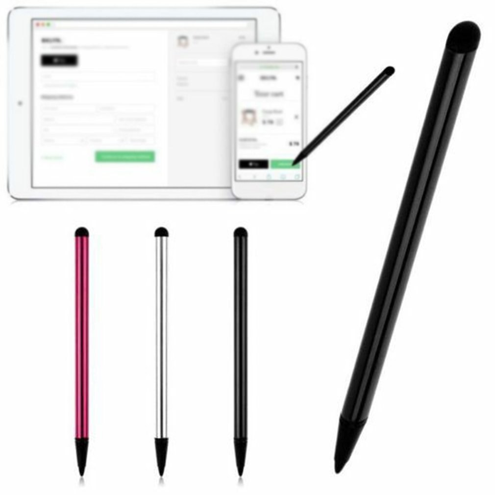 1PC 2 in 1 Capacitive Resistive Pen Touch Screen Stylus Pencil for Tablet iPad Cell Phone Samsung PC Stylus Capacitive Pen