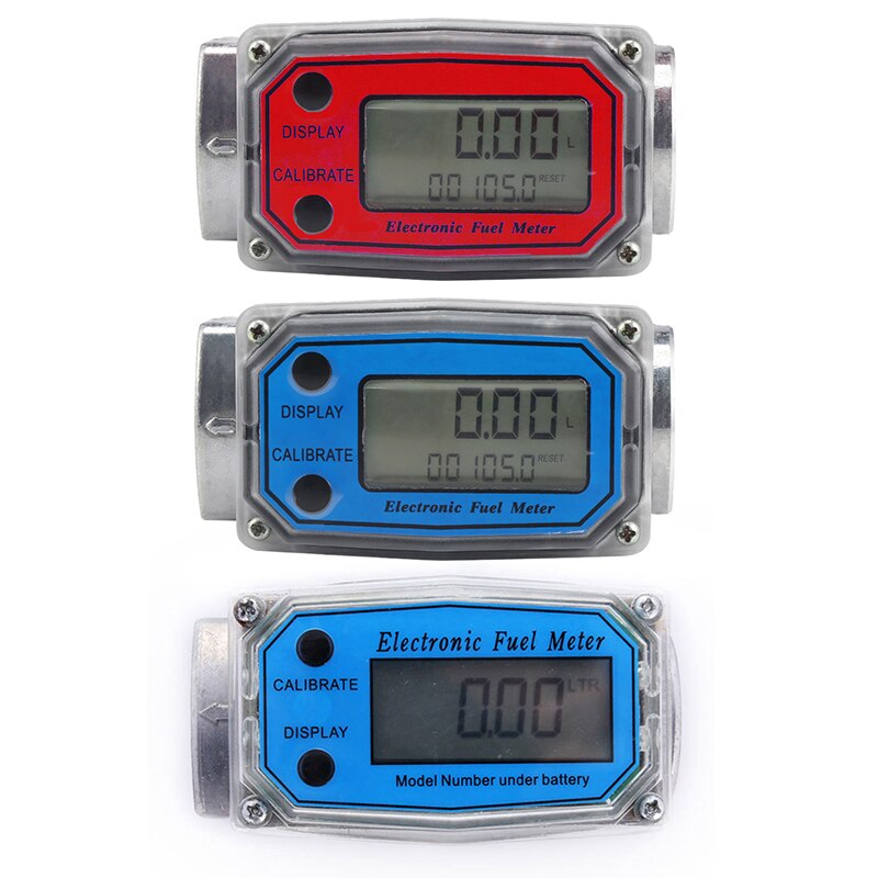 Digital Fuel Flow Meter Car Gasoline Methanol Water Flow Meter Counter Fuel Flow Sensor Indicator