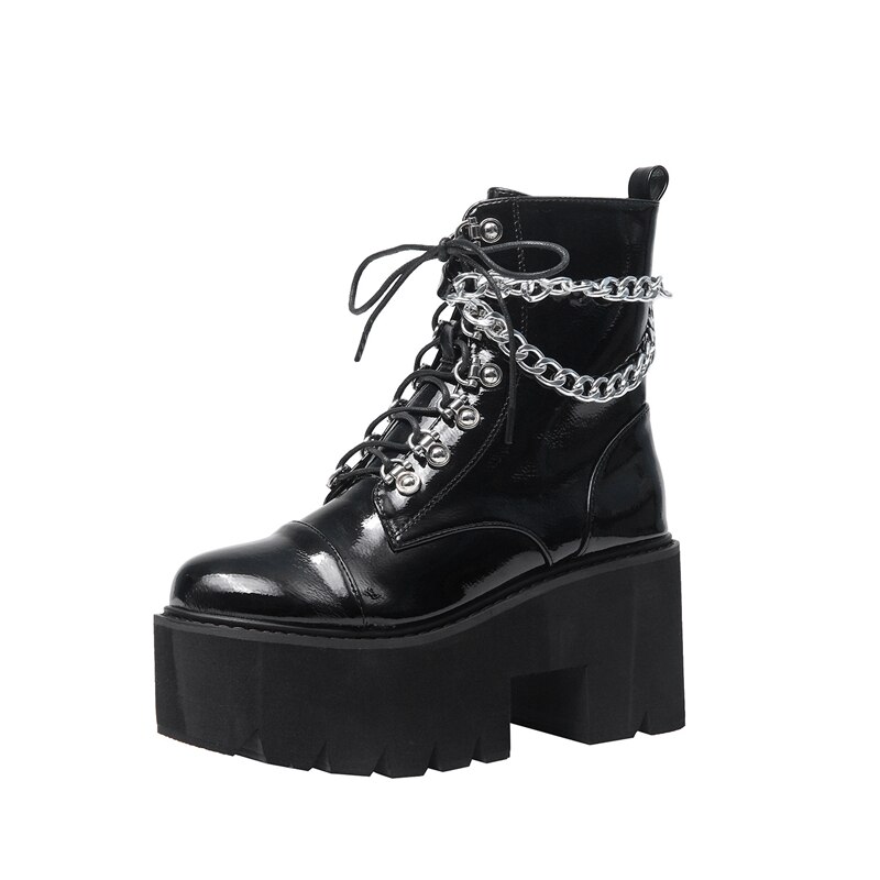 Online Metal, Gothic, Punk & Rockabilly shop | | Newrock M.PUNK061-S2 Goth Senorita High heels laars