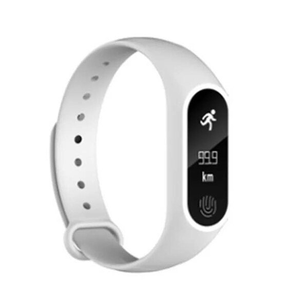 Smart Armband Männer Frauen Sport Smart uhr Für Android IOS Fitness Tracker Elektronik Smart Uhr Band Smartband handgelenk armband: WHITE