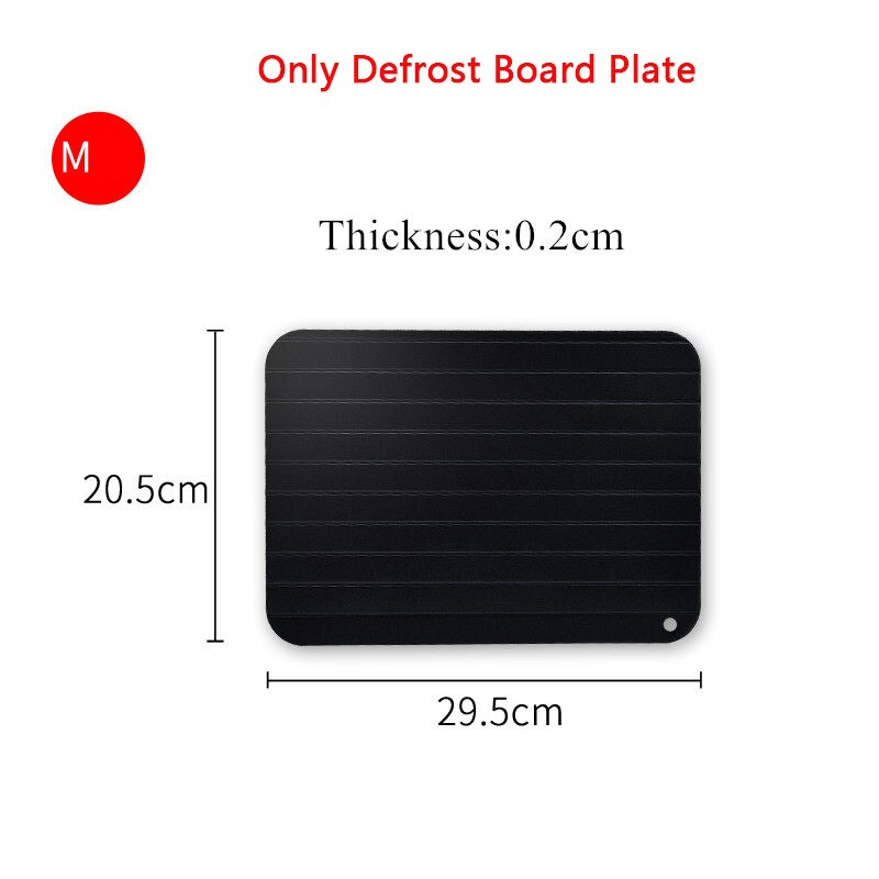 Defrosting Tray Frozen Food Thawing Plate For Fast Quick Rapid Meat Defrosting Chicken The Safest No Electricity No Microwa: M No Water Box