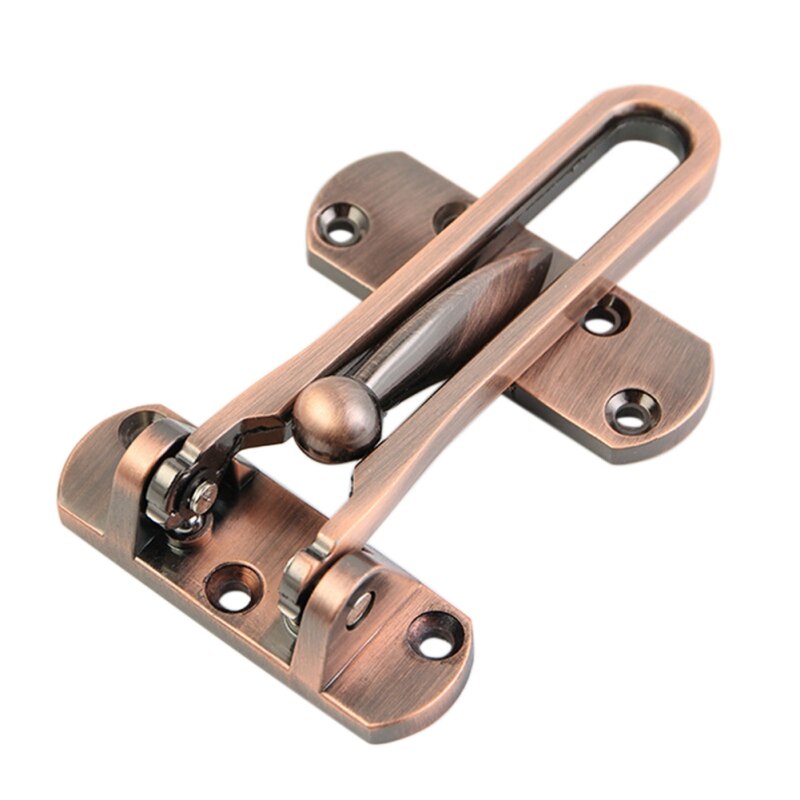 1 ensemble garde loquet boulon et 4 vis porte coulissante serrure poignée en alliage de Zinc porte loquet maison sécurité chaîne porte accessoires
