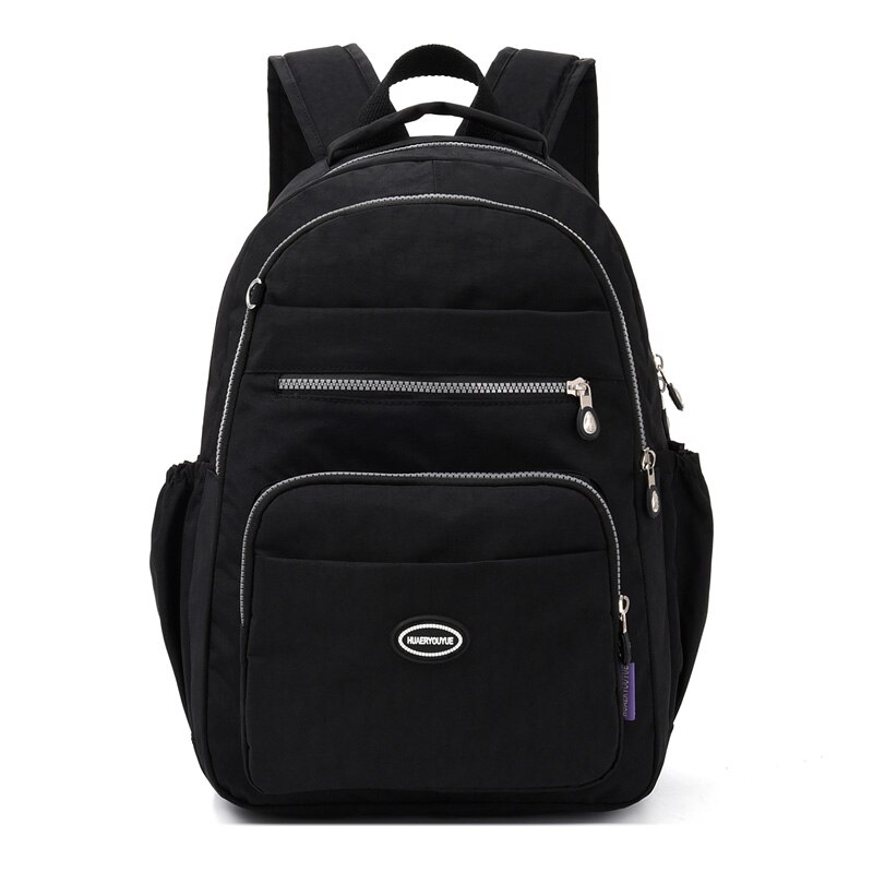 TEGAOTE Laptop Rucksack Frauen Reisetaschen Neue Multifunktions Rucksack Wasserdichte Nylon Schule Rucksäcke Für Jugendliche: Schwarz