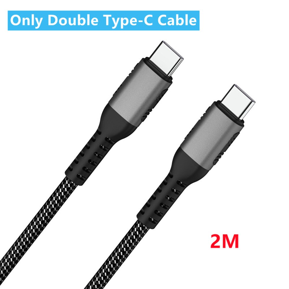 Schnellladegerät mit 65w usb-c- und usb-a-anschlüssen, 4 pps-  pd3.0 qc3.0 scp- und afc-anschlüssen für iphone 13 pro max, laptops und macbooks: Nur 2m typ-c-kabel