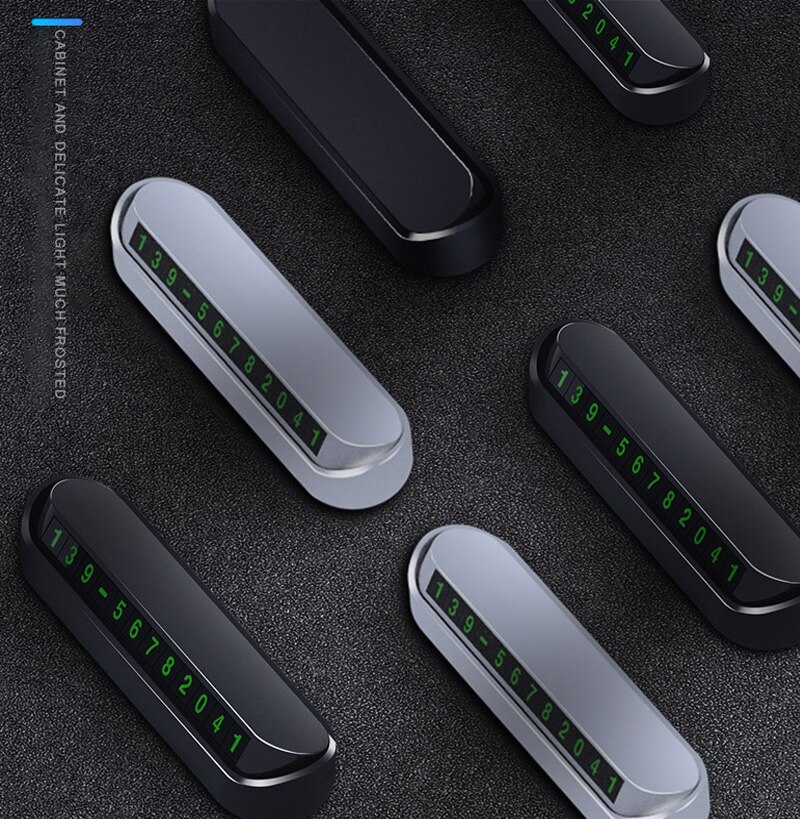 Car Phone Number Card Temporary Parking Card Plate Telephone Number Car Park Stop Automobile Accessories 13x2.5cm